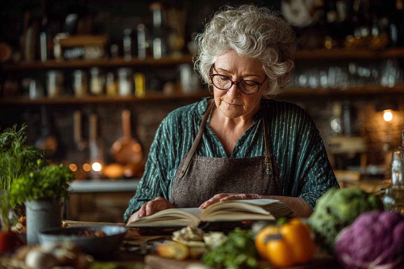 Cercetători analizând date nutriționale pentru seniori